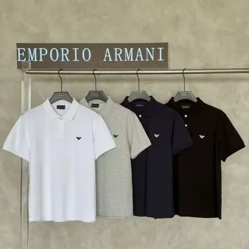Replica Armani T-Shirts Short Sleeved For Men #1452295 $38.00 USD for Wholesale