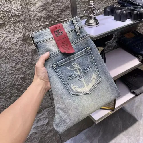Wholesale Dolce &amp; Gabbana D&amp;G Jeans For Men #1452305 $52.00 USD, Wholesale Quality Replica Dolce &amp; Gabbana D&amp;G Jeans