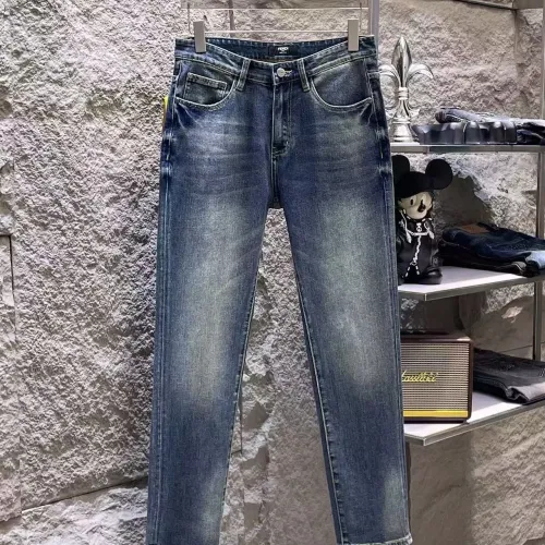 Replica Fendi Jeans For Men #1452318 $52.00 USD for Wholesale