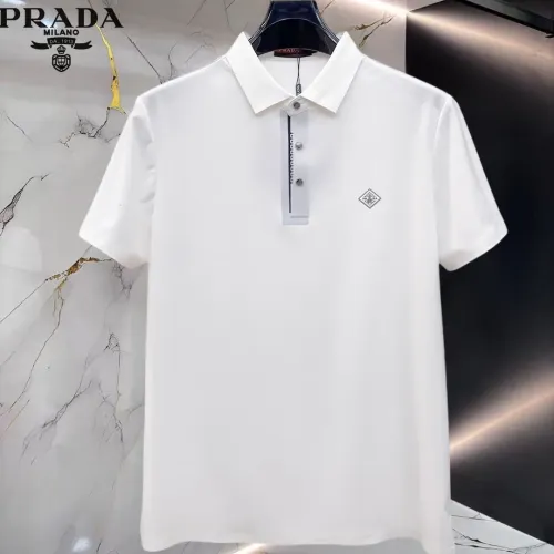 Wholesale Prada T-Shirts Short Sleeved For Men #1452401 $48.00 USD, Wholesale Quality Replica Prada T-Shirts