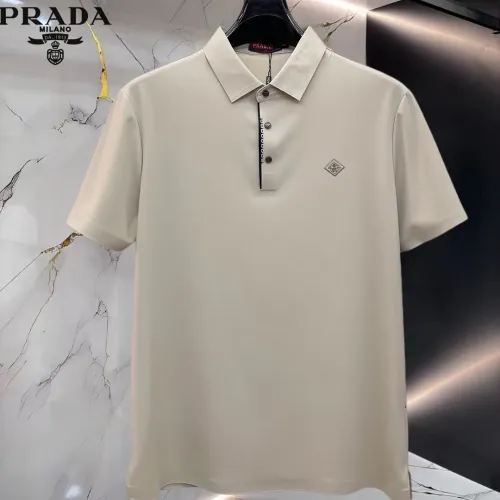 Wholesale Prada T-Shirts Short Sleeved For Men #1452402 $48.00 USD, Wholesale Quality Replica Prada T-Shirts