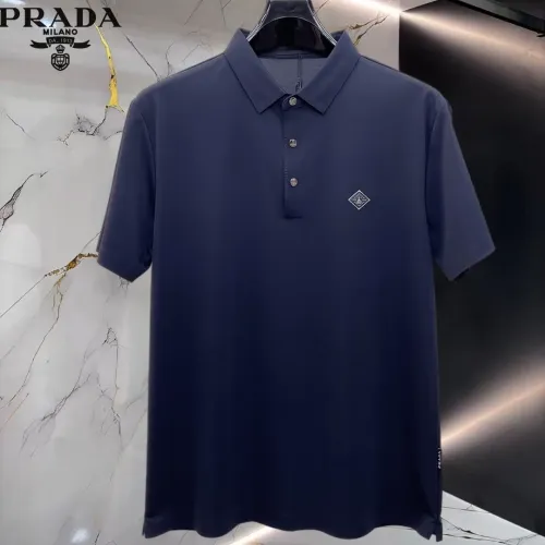 Wholesale Prada T-Shirts Short Sleeved For Men #1452403 $48.00 USD, Wholesale Quality Replica Prada T-Shirts