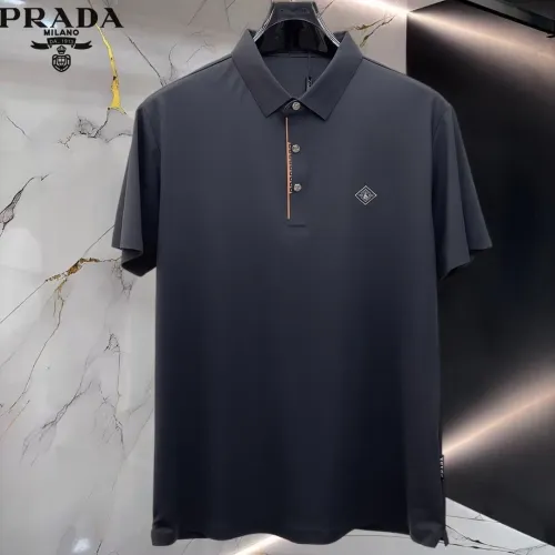 Wholesale Prada T-Shirts Short Sleeved For Men #1452404 $48.00 USD, Wholesale Quality Replica Prada T-Shirts