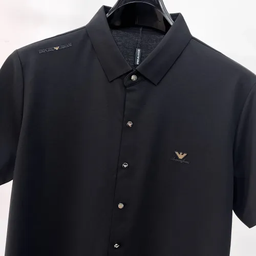 Replica Armani Shirts Short Sleeved For Men #1452497 $52.00 USD for Wholesale