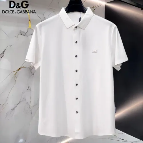 Wholesale Dolce &amp; Gabbana D&amp;G Shirts Short Sleeved For Men #1452498 $52.00 USD, Wholesale Quality Replica Dolce &amp; Gabbana D&amp;G Shirts