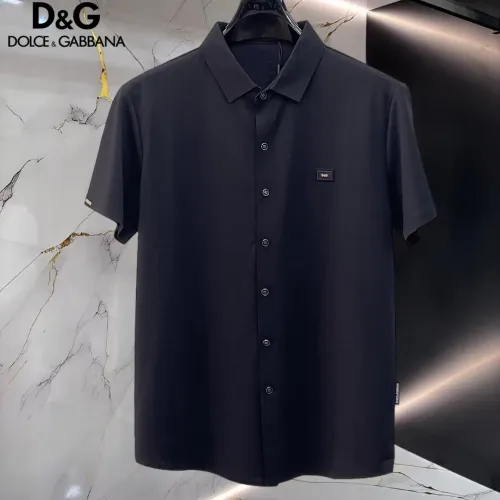 Wholesale Dolce &amp; Gabbana D&amp;G Shirts Short Sleeved For Men #1452501 $52.00 USD, Wholesale Quality Replica Dolce &amp; Gabbana D&amp;G Shirts