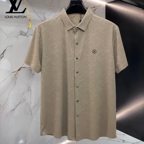 Wholesale Louis Vuitton LV Shirts Short Sleeved For Men #1452503 $52.00 USD, Wholesale Quality Replica Louis Vuitton LV Shirts
