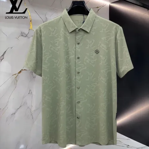 Wholesale Louis Vuitton LV Shirts Short Sleeved For Men #1452504 $52.00 USD, Wholesale Quality Replica Louis Vuitton LV Shirts