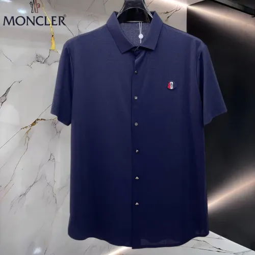 Wholesale Moncler Shirts Short Sleeved For Men #1452508 $52.00 USD, Wholesale Quality Replica Moncler Shirts