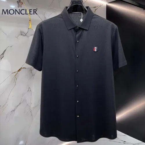 Wholesale Moncler Shirts Short Sleeved For Men #1452509 $52.00 USD, Wholesale Quality Replica Moncler Shirts