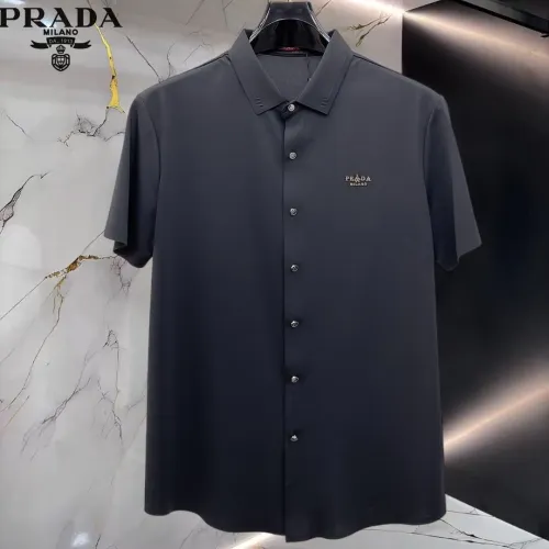 Wholesale Prada Shirts Short Sleeved For Men #1452517 $52.00 USD, Wholesale Quality Replica Prada Shirts