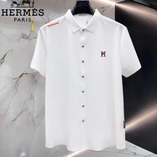 Wholesale Hermes Shirts Short Sleeved For Men #1452518 $52.00 USD, Wholesale Quality Replica Hermes Shirts
