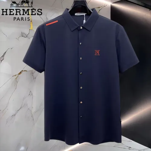 Wholesale Hermes Shirts Short Sleeved For Men #1452520 $52.00 USD, Wholesale Quality Replica Hermes Shirts