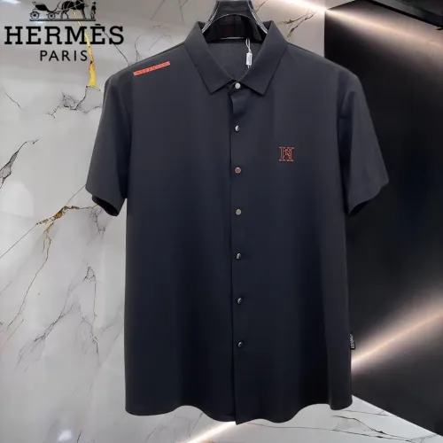Wholesale Hermes Shirts Short Sleeved For Men #1452521 $52.00 USD, Wholesale Quality Replica Hermes Shirts
