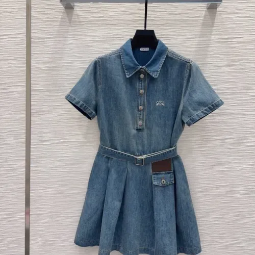 Wholesale LOEWE Dresses Short Sleeved For Women #1452533 $80.00 USD, Wholesale Quality Replica LOEWE Dresses