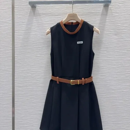 Wholesale MIU MIU Dresses Sleeveless For Women #1452534 $72.00 USD, Wholesale Quality Replica MIU MIU Dresses