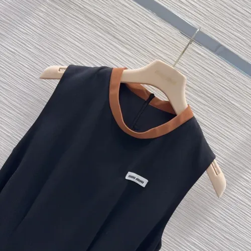 Replica MIU MIU Dresses Sleeveless For Women #1452534 $72.00 USD for Wholesale