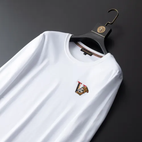 Replica Versace T-Shirts Long Sleeved For Men #1452545 $42.00 USD for Wholesale