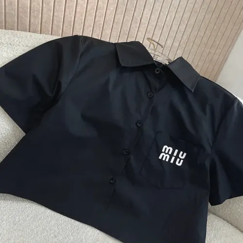 Replica MIU MIU Tracksuits Short Sleeved For Women #1452548 $80.00 USD for Wholesale
