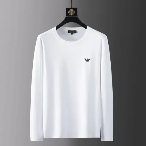 Wholesale Armani T-Shirts Long Sleeved For Men #1452558 $42.00 USD, Wholesale Quality Replica Armani T-Shirts