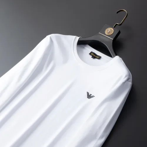 Replica Armani T-Shirts Long Sleeved For Men #1452558 $42.00 USD for Wholesale