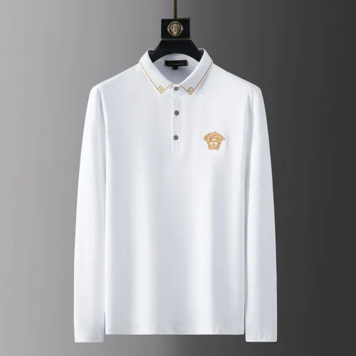 Wholesale Versace T-Shirts Long Sleeved For Men #1452566 $42.00 USD, Wholesale Quality Replica Versace T-Shirts