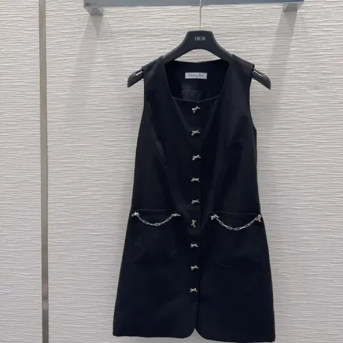 Wholesale Christian Dior Dresses Sleeveless For Women #1452579 $76.00 USD, Wholesale Quality Replica Christian Dior Dresses