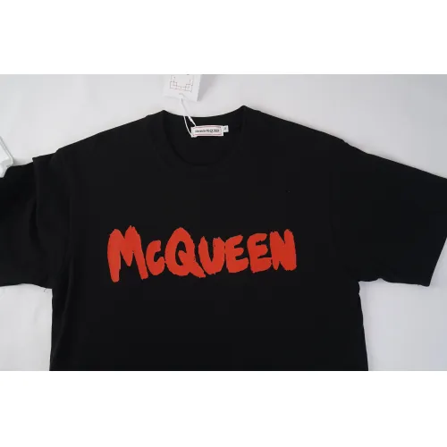 Replica Alexander McQueen T-shirts Short Sleeved For Unisex #1452584 $32.00 USD for Wholesale