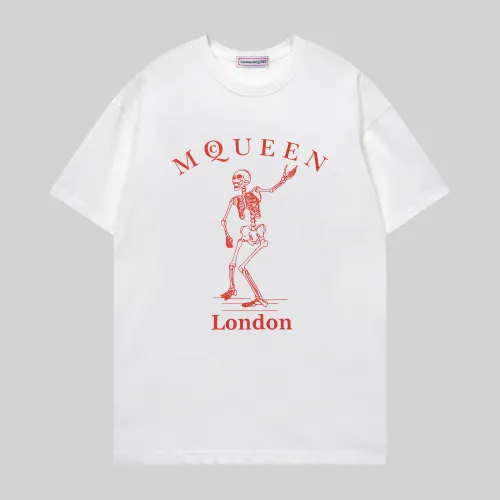 Wholesale Alexander McQueen T-shirts Short Sleeved For Unisex #1452587 $32.00 USD, Wholesale Quality Replica Alexander McQueen T-shirts