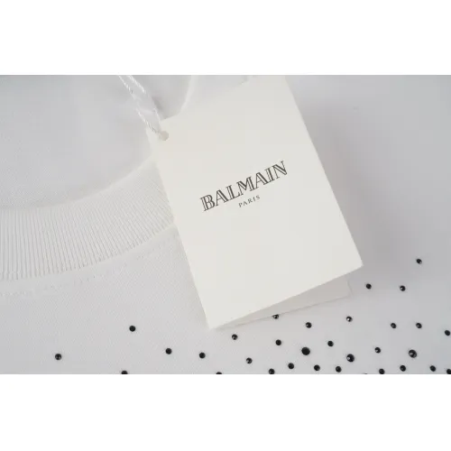 Replica Balmain T-Shirts Short Sleeved For Unisex #1452596 $32.00 USD for Wholesale