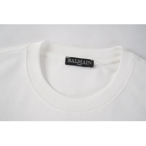 Replica Balmain T-Shirts Short Sleeved For Unisex #1452596 $32.00 USD for Wholesale