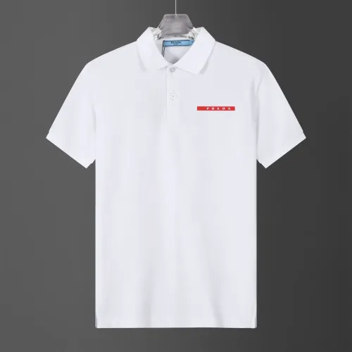 Wholesale Prada T-Shirts Short Sleeved For Men #1452704 $45.00 USD, Wholesale Quality Replica Prada T-Shirts
