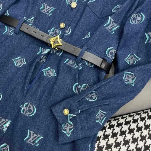 Replica Louis Vuitton LV Dresses Long Sleeved For Women #1452727 $88.00 USD for Wholesale