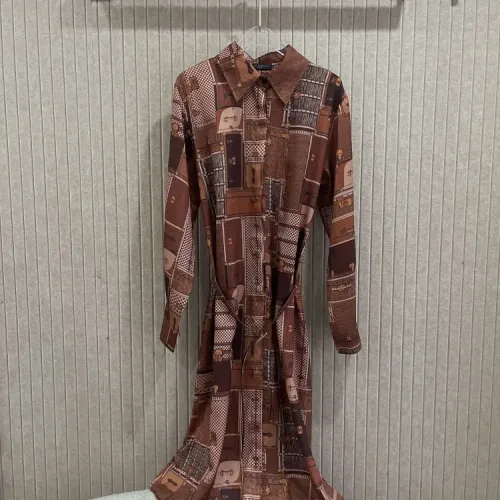 Wholesale Louis Vuitton LV Dresses Long Sleeved For Women #1452735 $80.00 USD, Wholesale Quality Replica Louis Vuitton LV Dresses