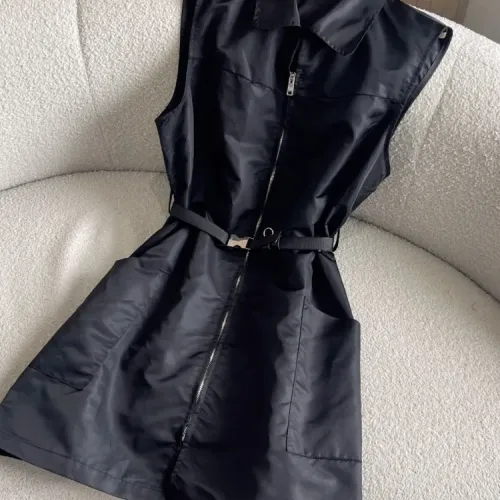 Replica Prada Dresses Sleeveless For Women #1452737 $72.00 USD for Wholesale