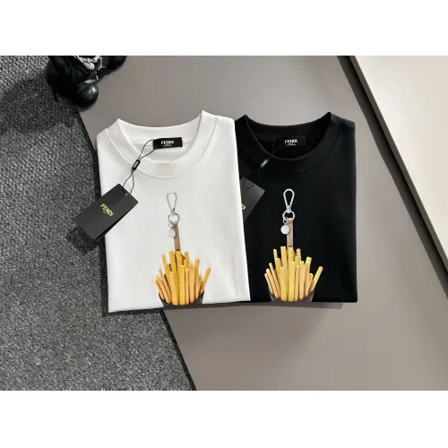 Replica Fendi T-Shirts Short Sleeved For Men #1452738 $42.00 USD for Wholesale