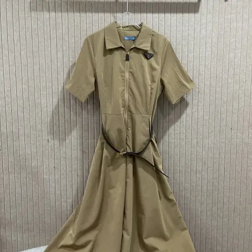 Wholesale Prada Dresses Short Sleeved For Women #1452740 $88.00 USD, Wholesale Quality Replica Prada Dresses