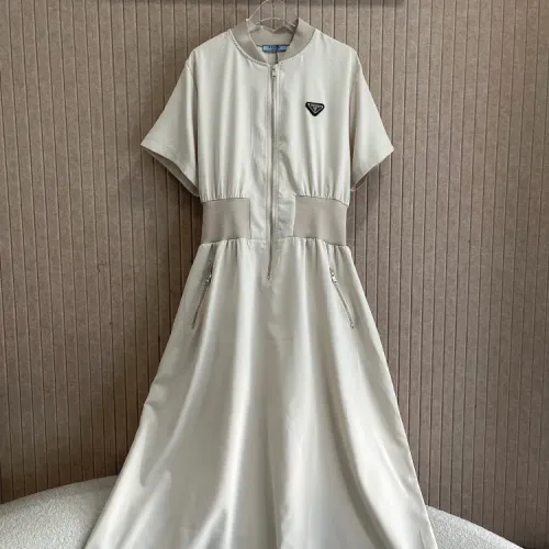 Wholesale Prada Dresses Short Sleeved For Women #1452743 $80.00 USD, Wholesale Quality Replica Prada Dresses