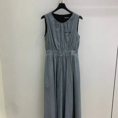 Wholesale MIU MIU Dresses Sleeveless For Women #1452745 $80.00 USD, Wholesale Quality Replica MIU MIU Dresses