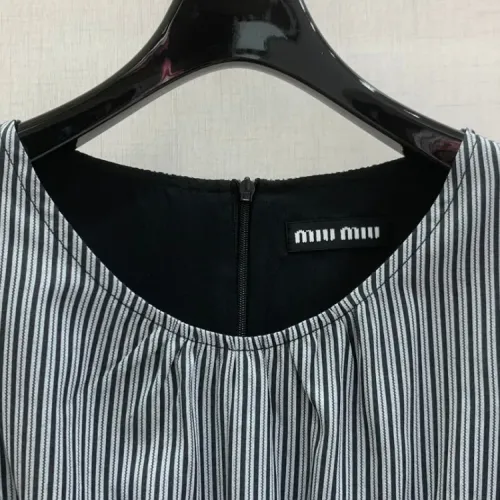 Replica MIU MIU Dresses Sleeveless For Women #1452745 $80.00 USD for Wholesale