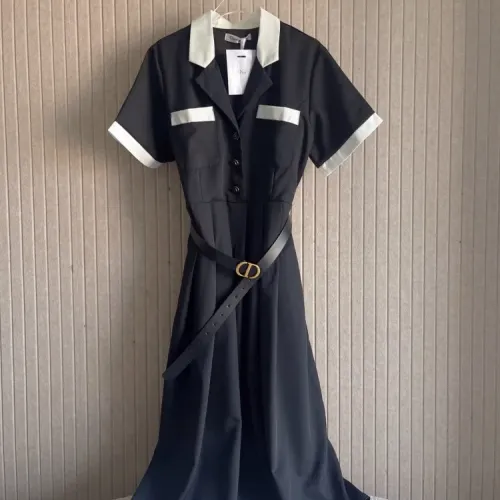 Wholesale Christian Dior Dresses Short Sleeved For Women #1452751 $85.00 USD, Wholesale Quality Replica Christian Dior Dresses