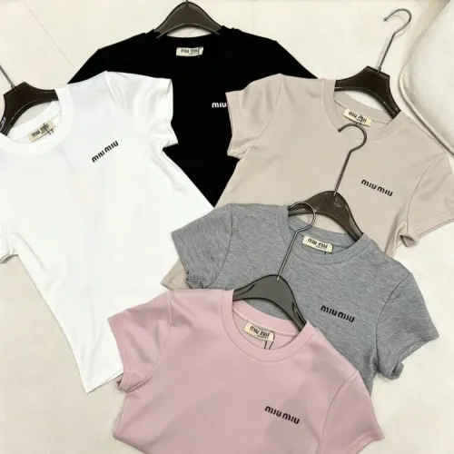 Replica MIU MIU T-Shirts Short Sleeved For Women #1452816 $60.00 USD for Wholesale