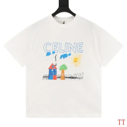 Wholesale Celine T-Shirts Short Sleeved For Unisex #1452852 $36.00 USD, Wholesale Quality Replica Celine T-Shirts