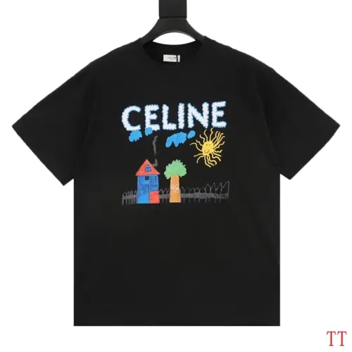 Wholesale Celine T-Shirts Short Sleeved For Unisex #1452853 $36.00 USD, Wholesale Quality Replica Celine T-Shirts