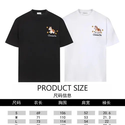 Replica Christian Dior T-Shirts Short Sleeved For Unisex #1452877 $39.00 USD for Wholesale