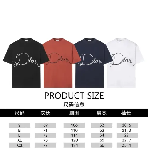 Replica Christian Dior T-Shirts Short Sleeved For Unisex #1452881 $39.00 USD for Wholesale