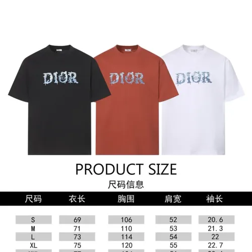 Replica Christian Dior T-Shirts Short Sleeved For Unisex #1452883 $40.00 USD for Wholesale