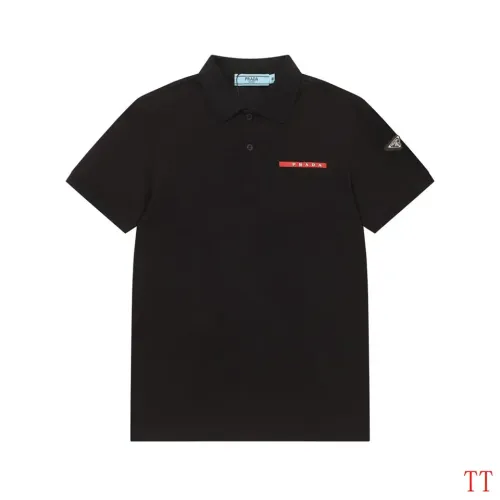 Wholesale Prada T-Shirts Short Sleeved For Men #1452915 $45.00 USD, Wholesale Quality Replica Prada T-Shirts