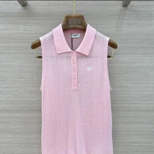 Wholesale Celine T-Shirts Sleeveless For Women #1452936 $80.00 USD, Wholesale Quality Replica Celine T-Shirts