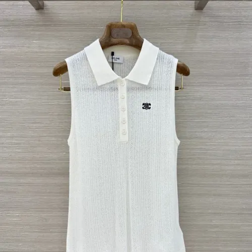 Wholesale Celine T-Shirts Sleeveless For Women #1452937 $80.00 USD, Wholesale Quality Replica Celine T-Shirts